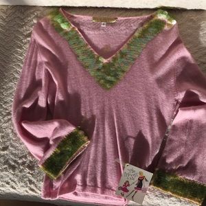 Cashmere Sweater by Armand Diradourian Paillettes